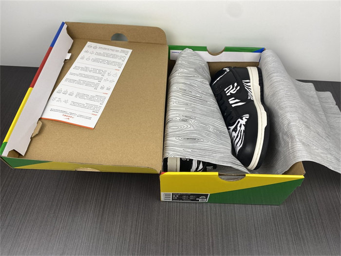 NK SB Dunk Low OG QS Quartersnacks Zebra DM3510-001 detail 7