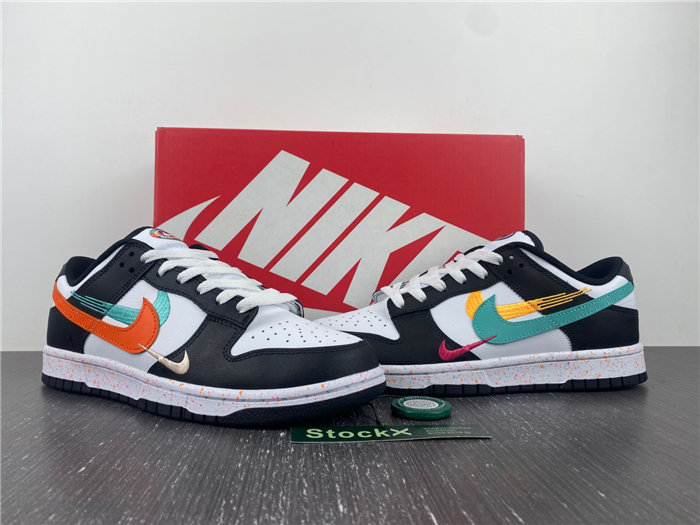 NK Dunk Low Multiple Swooshes White Washed Teal FD4623-131