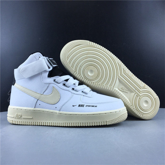 NK Air Force 1 High Utility White Light Cream AJ7311-100 detail 3
