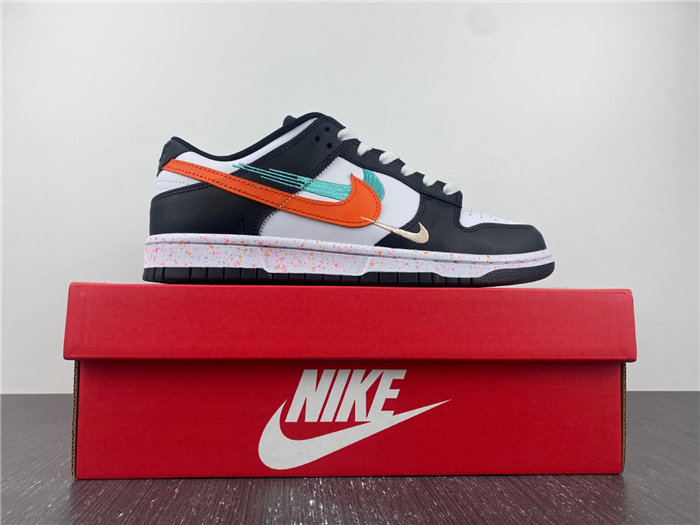 NK Dunk Low Multiple Swooshes White Washed Teal FD4623-131 detail 4