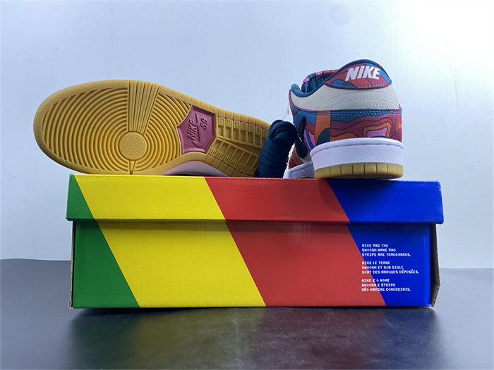 NK SB Dunk Low Pro Parra Abstract Art DH7695-600 detail 6