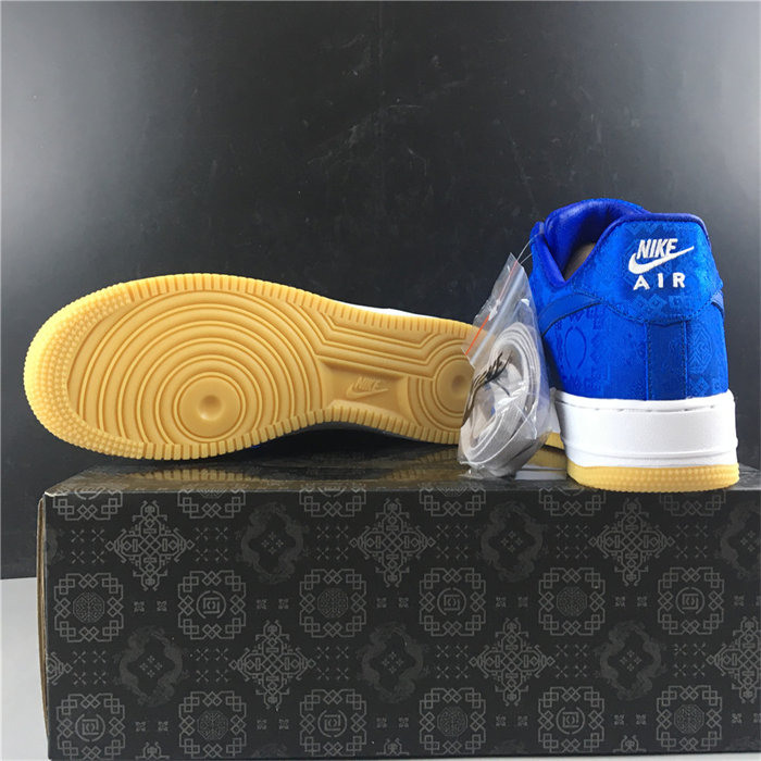 NK Air Force 1 Low CLOT Blue Silk CJ5290-400 detail 6
