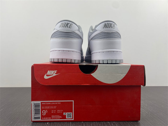 NK Dunk Low Retro White Grey DJ6188-003 detail 5