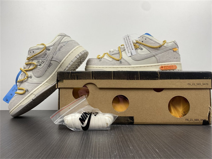 NK Dunk Low OW Lot 34 DJ0950-102 detail 2