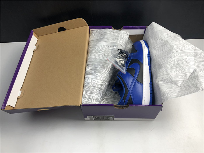 NK Dunk Low Retro Black Hyper Cobalt DD1391-001 detail 7