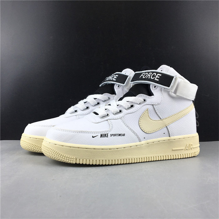 NK Air Force 1 High Utility White Light Cream  AJ7311-100