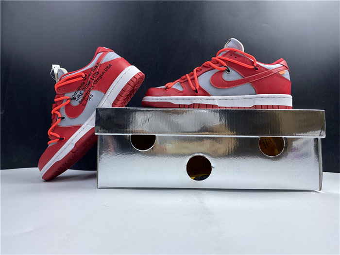 NK Dunk Low OW University Red CT0856-600 detail 2