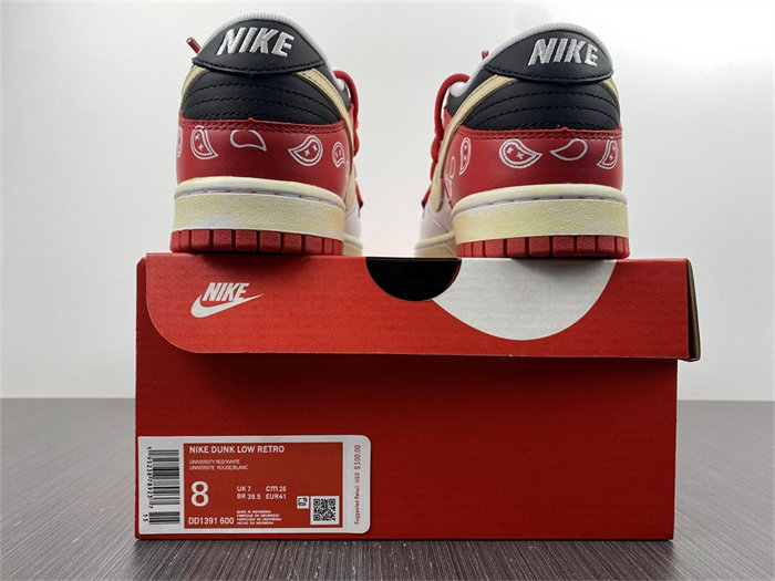 NK SB Dunk Low UNIVERSITY RED DD1391-600 detail 5