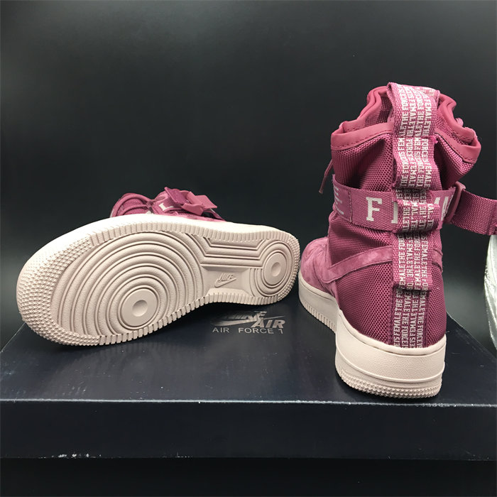 NK SF Air Force 1 High Force Is Female Vintage Wine AJ1700-600 detail 6