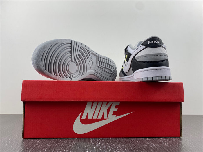 NK Dunk Low Scrap Wolf Grey Light Lemon Twist DC9723-001 detail 3