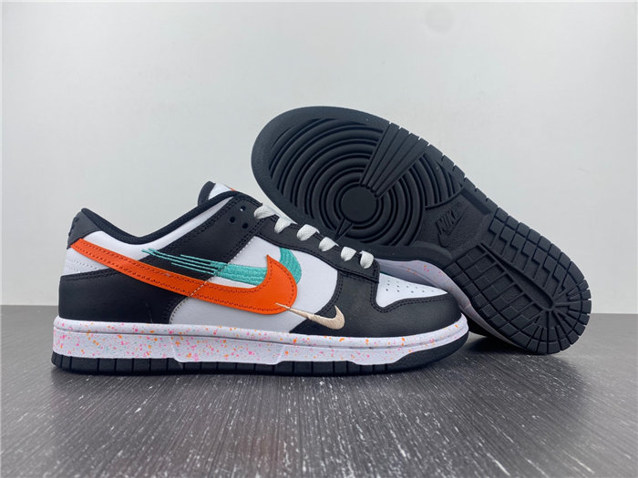 NK Dunk Low Multiple Swooshes White Washed Teal FD4623-131 detail 7