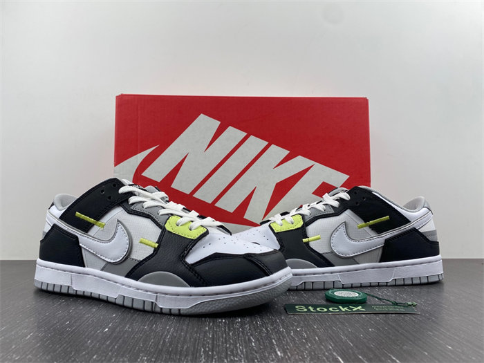 NK Dunk Low Scrap Wolf Grey Light Lemon Twist DC9723-001