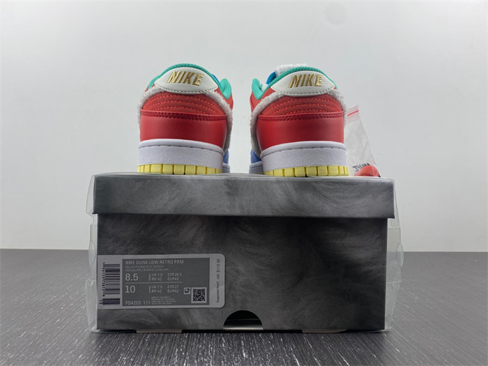 NK Dunk Low Retro PRM Year of the Rabbit Blue Orange Cream FD4203-111 detail 5