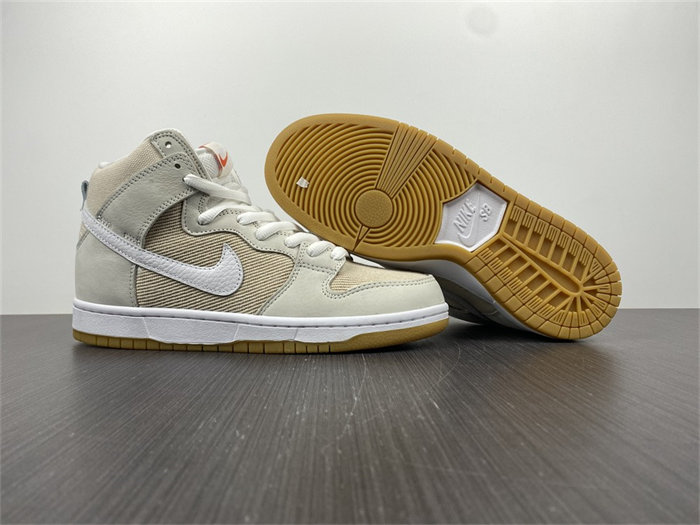 NK SB Dunk High Pro ISO Orange Label Unbleached Natural DA9626-100 detail 3