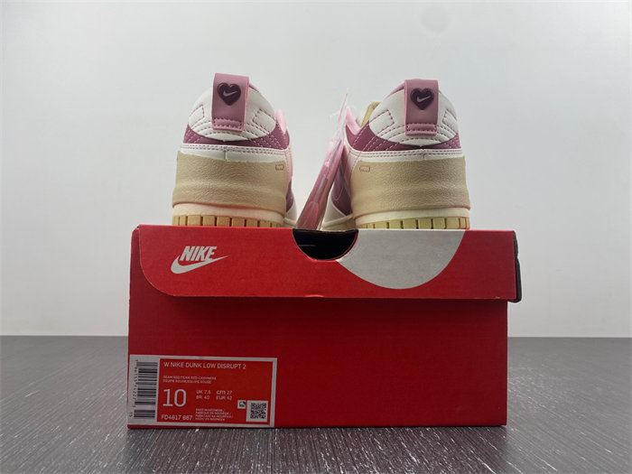 NK Dunk Low Disrupt 2 Valentine's Day FD4617-667 detail 5