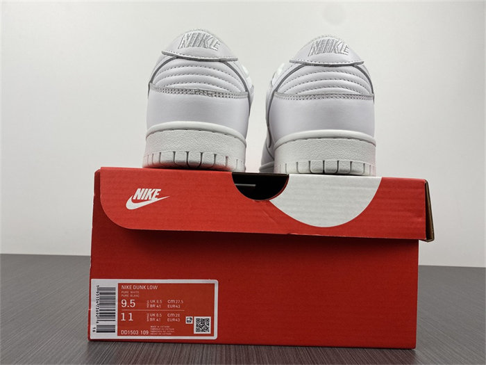 NK Dunk Low Triple White DD1503-109 detail 5