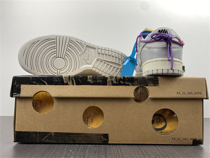 NK Dunk Low OW Lot 47 DM1602-125 detail 6
