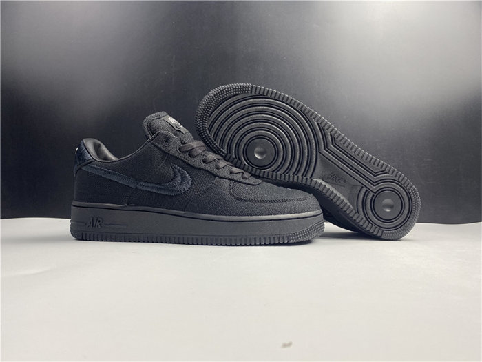 NK Air Force 1 Low Stussy Black CZ9084-001 detail 3