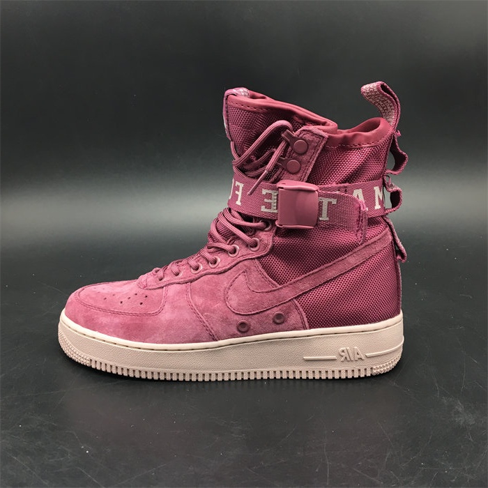 NK SF Air Force 1 High Force Is Female Vintage Wine AJ1700-600