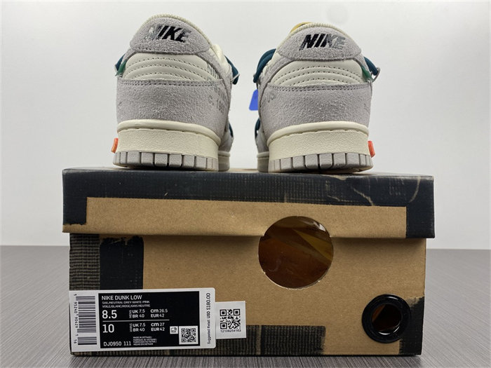 NK Dunk Low OW Lot 16 DJ0950-111 detail 5