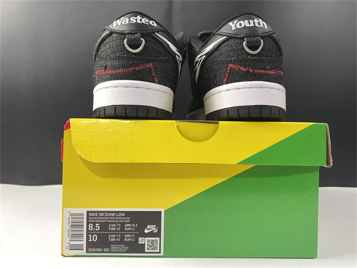 NK SB Dunk Low Wasted Youth DD8386-001 detail 5