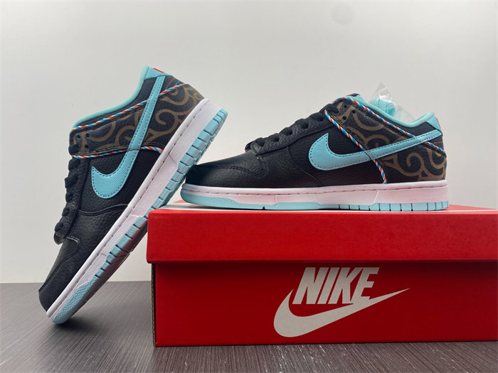 NK Dunk Low SE Barber Shop Black dh7614-001 detail 2