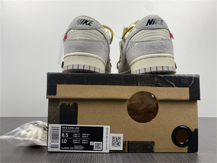 NK Dunk Low OW Lot 37 DJ0950-105 detail 5