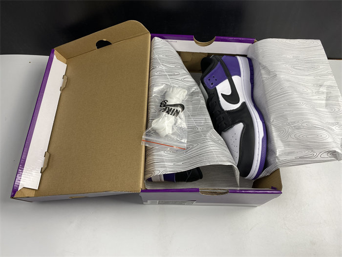 NK SB Dunk Low Court Purple BQ6817-500 detail 7