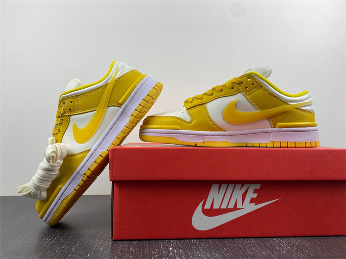 NK Dunk Low Twist “Vivid Sulfur” DZ2794-100 detail 2