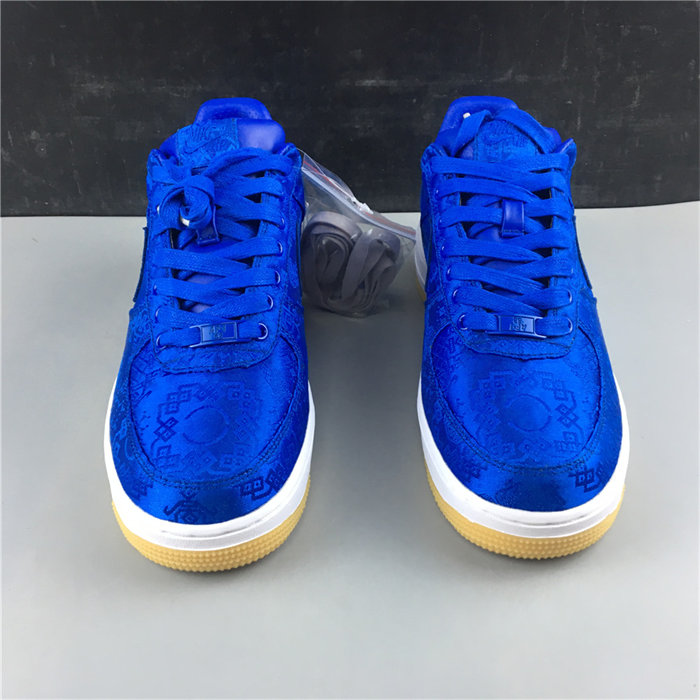NK Air Force 1 Low CLOT Blue Silk CJ5290-400 detail 4