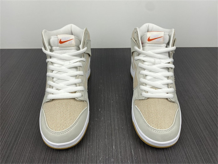 NK SB Dunk High Pro ISO Orange Label Unbleached Natural DA9626-100 detail 4