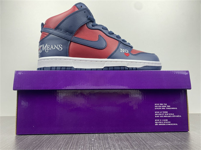 NK SB Dunk High Supreme By Any Means Navy DN3741-600 detail 7