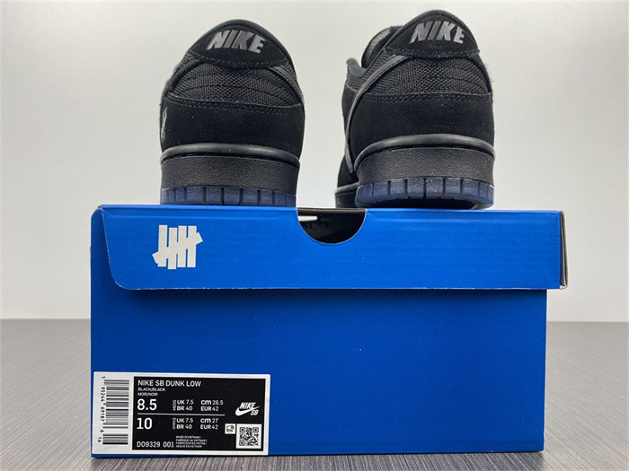 NK Dunk Low SP Undefeated 5 On It Black DO9329-001 detail 5