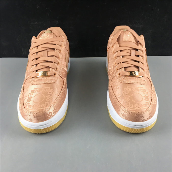 NK Air Force 1 Low CLOT Rose Gold Silk CJ5290-600 detail 4