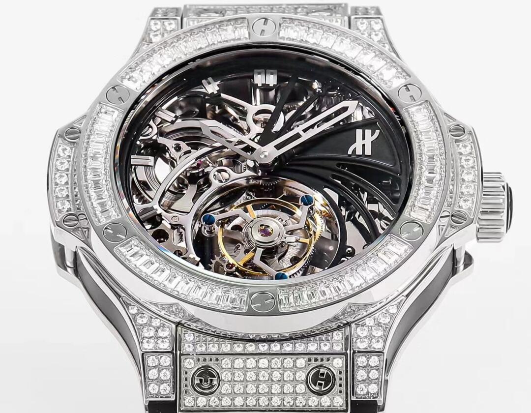 Skeleton Diamond Watch detail 7