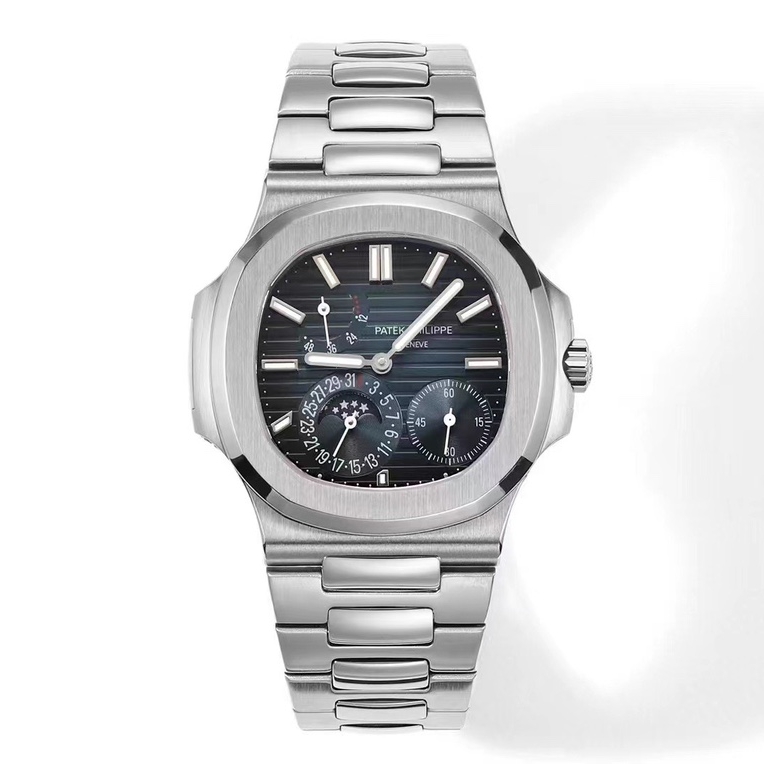 PP Nautilus 5712/1A Moon Phase Steel Blue Dial