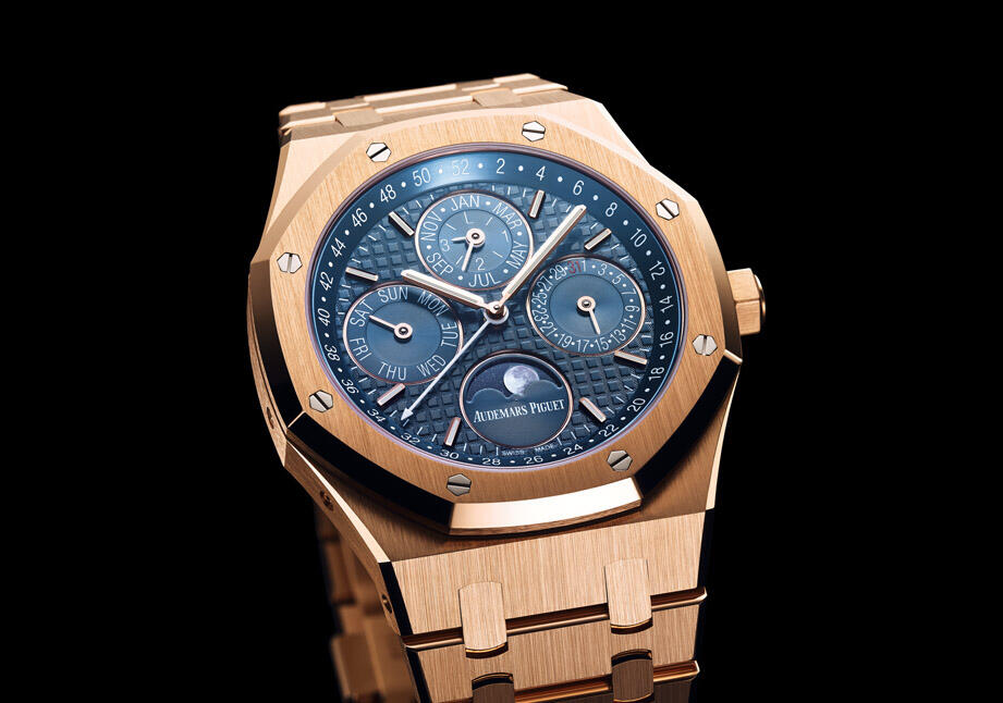 APS Rose Gold Blue Dial detail 5