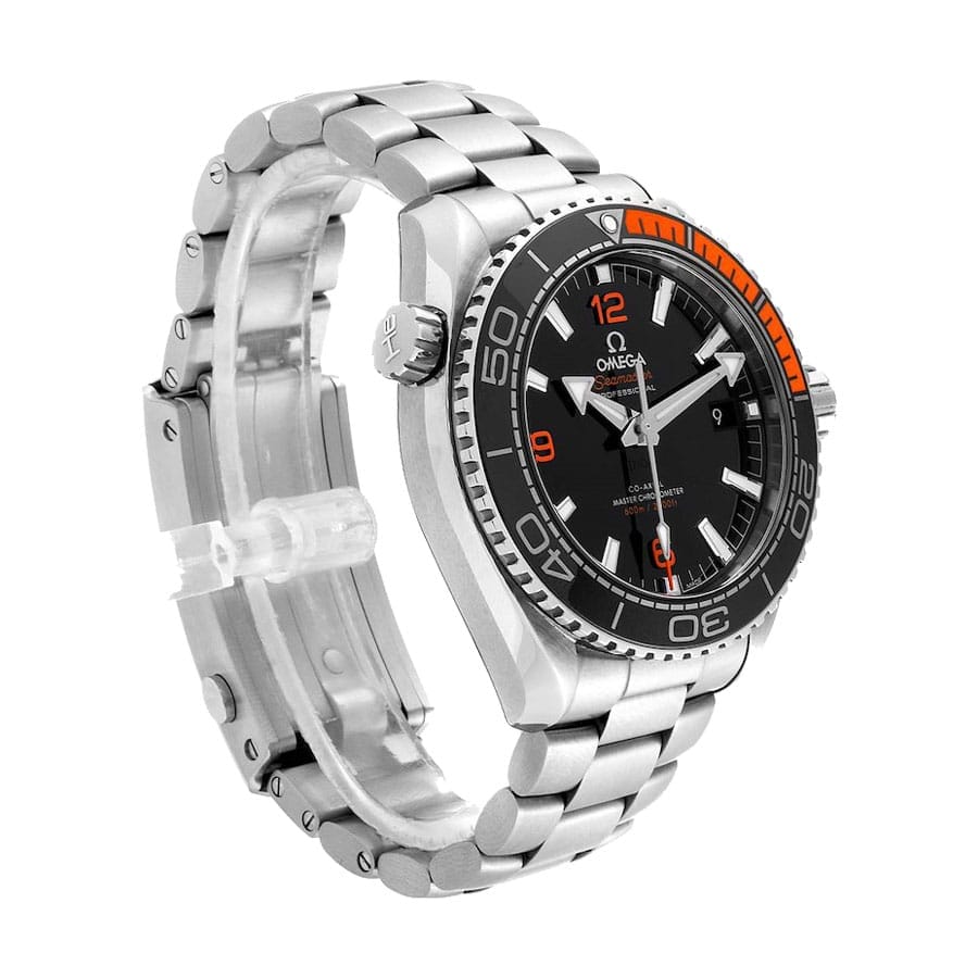 OMG Seamaster Planet Ocean Steel Black Dial detail 2