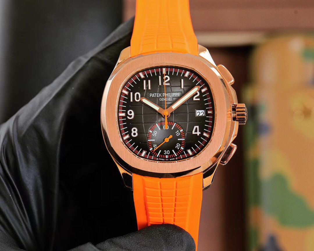 PP Chronograph Orange Strap detail 2