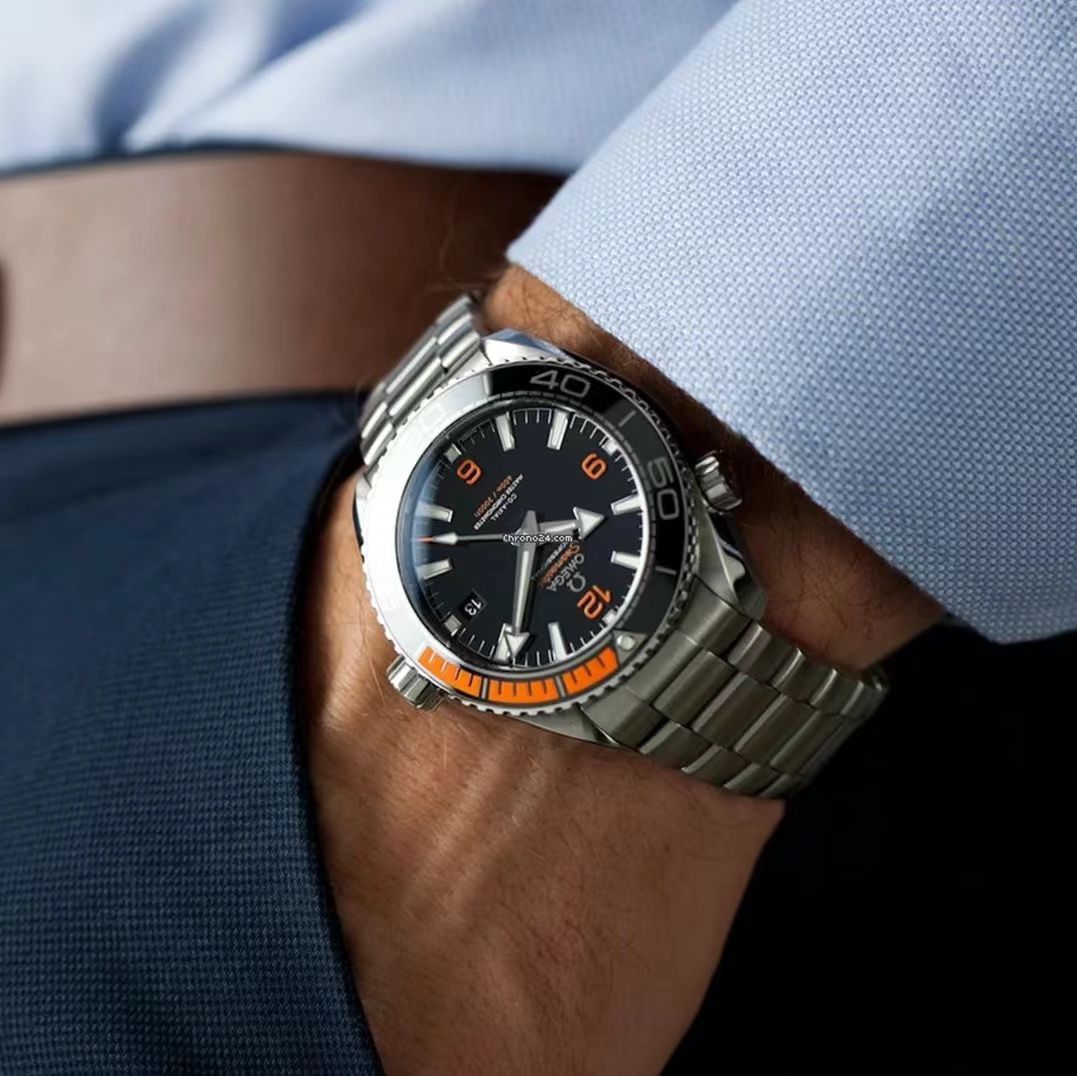 OMG Seamaster Planet Ocean Steel Black Dial detail 6