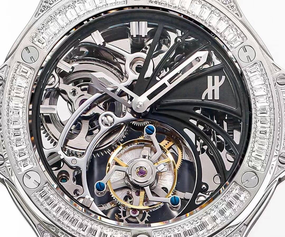 Skeleton Diamond Watch detail 8