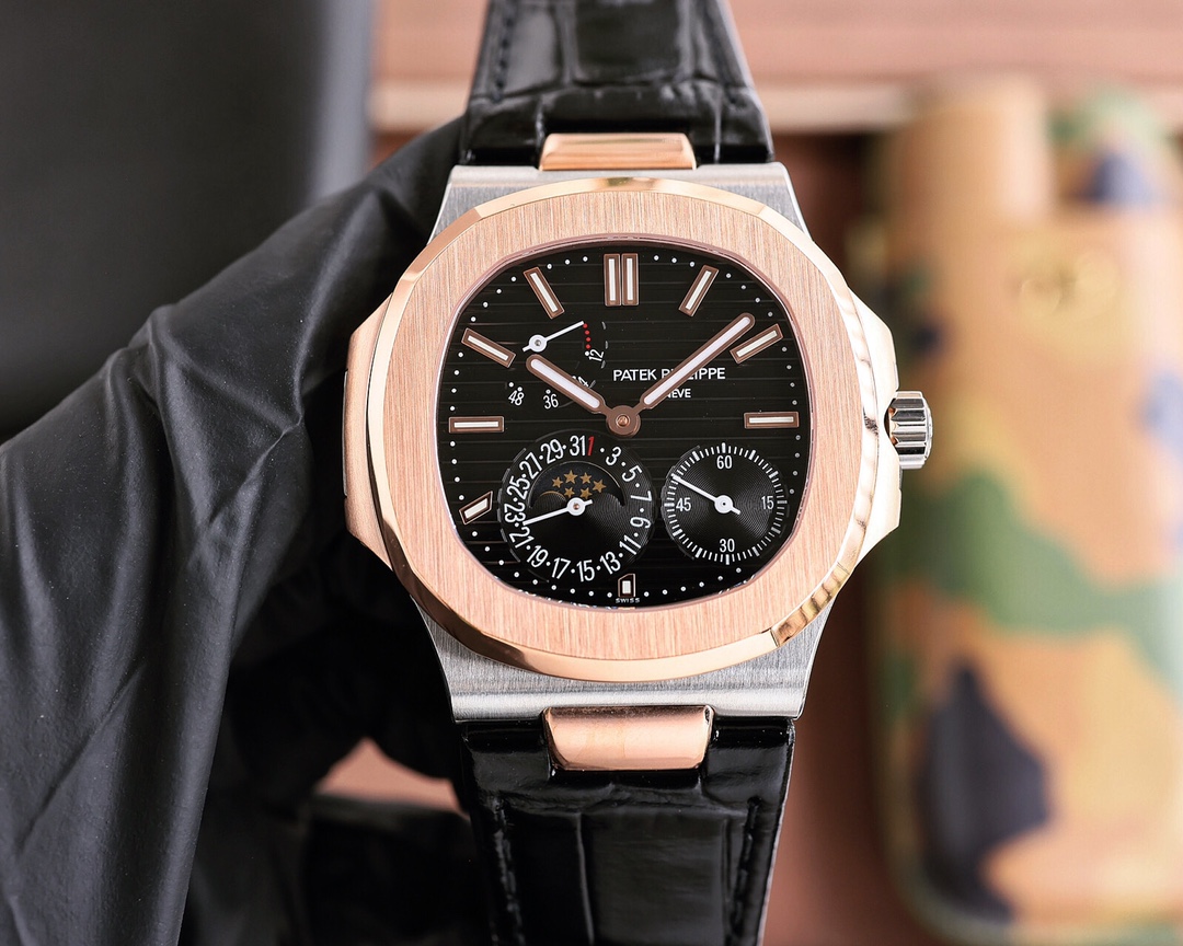 PP Nautilus Gold Leather detail 10