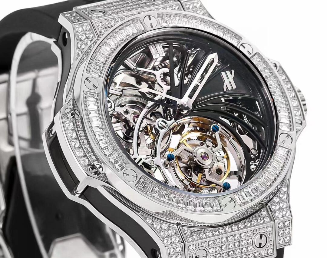 Skeleton Diamond Watch detail 5