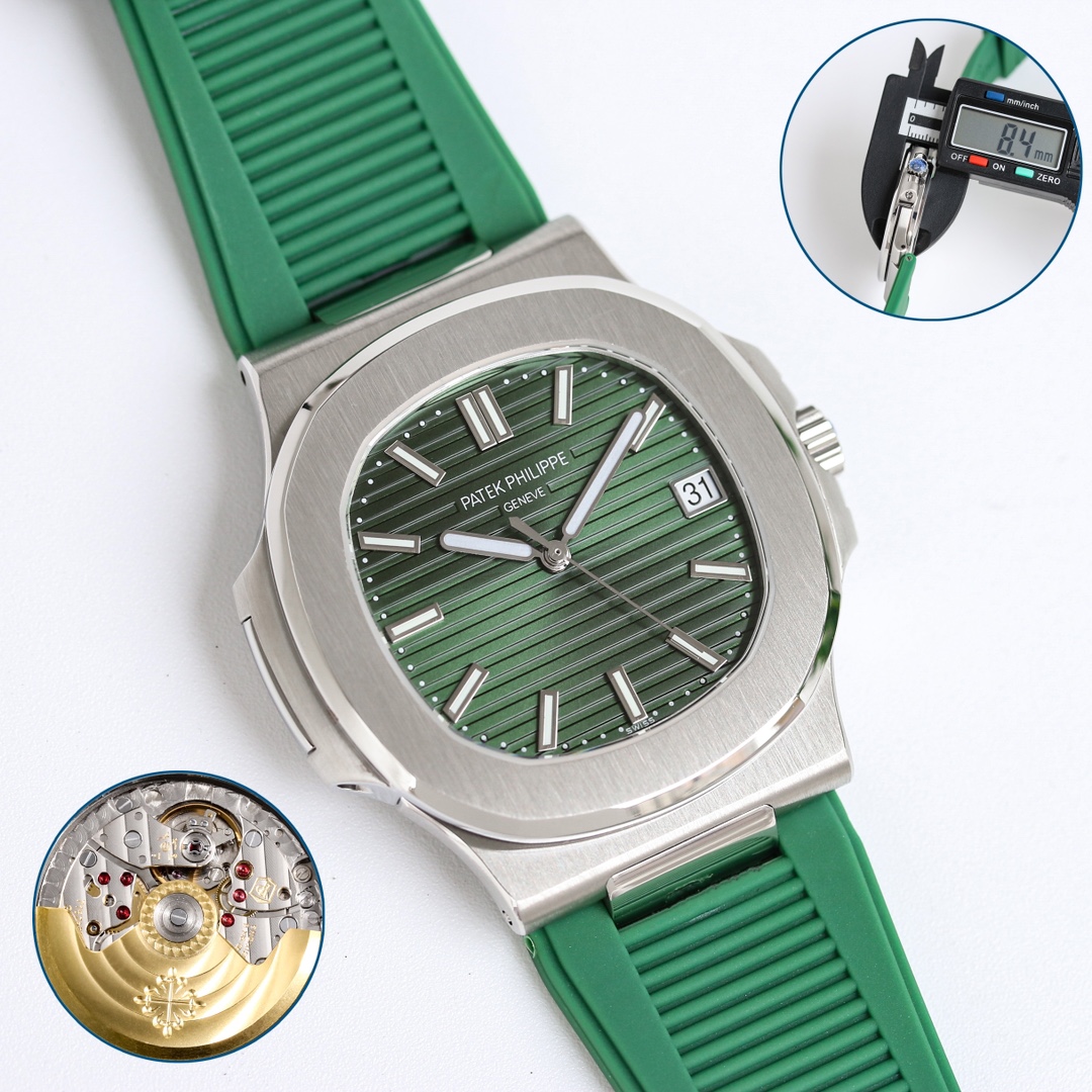 PP Nautilus 5711 Green Dial Rubber