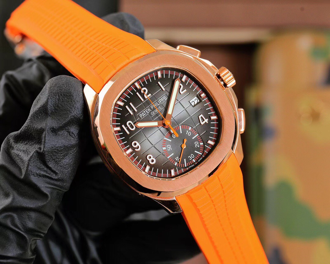 PP Chronograph Orange Strap detail 9