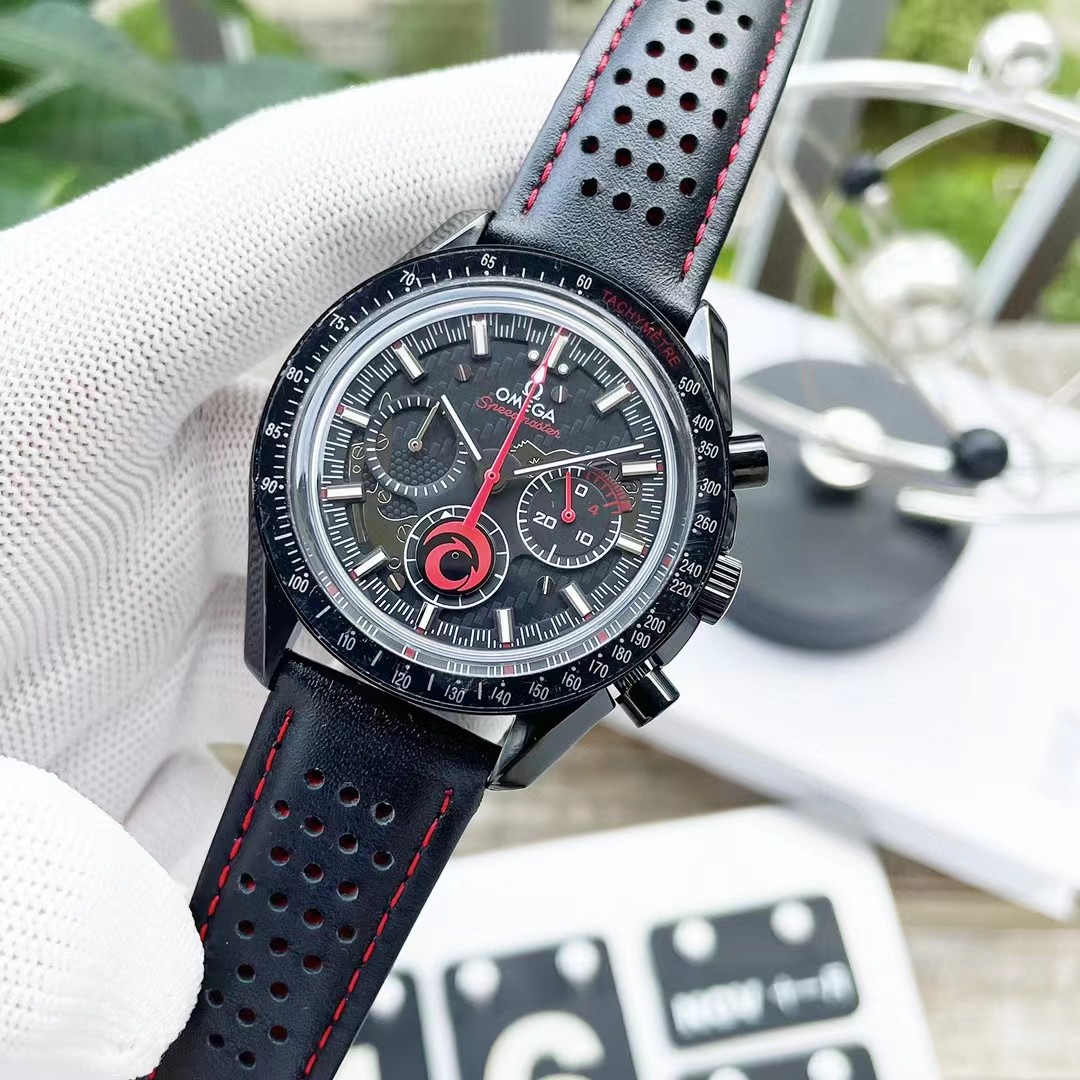 OMG Speedmaster Reduced 3510.50 Black Dial Apollo 8 detail 6