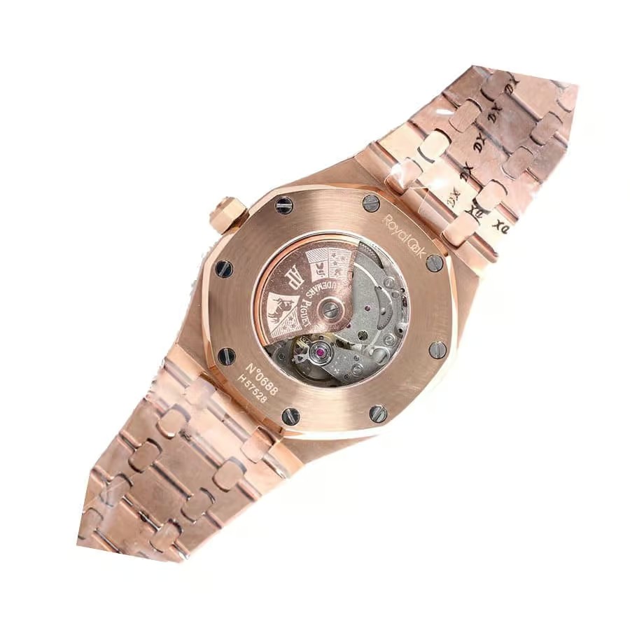 APS Royal Oak Iced Out Rose Gold detail 3