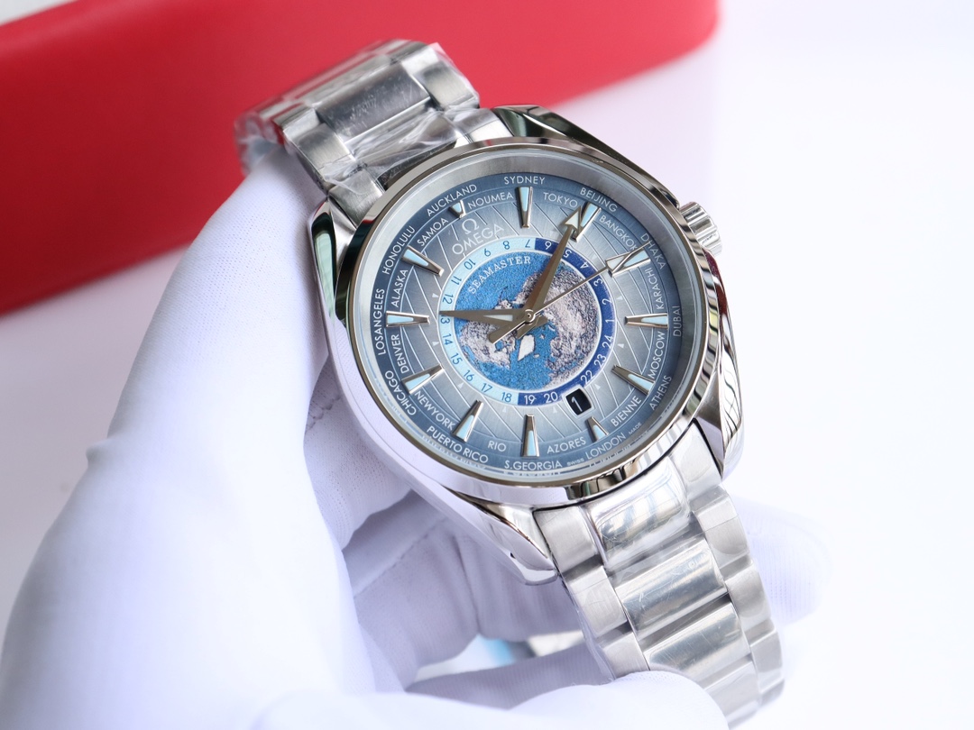 OMG Seamaster Aqua Teera 150 Meter Watch 41mm Gray Diameter 316l Stainless Steel Strap detail 2