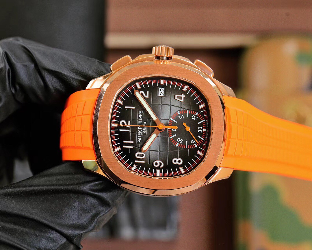 PP Chronograph Orange Strap detail 8