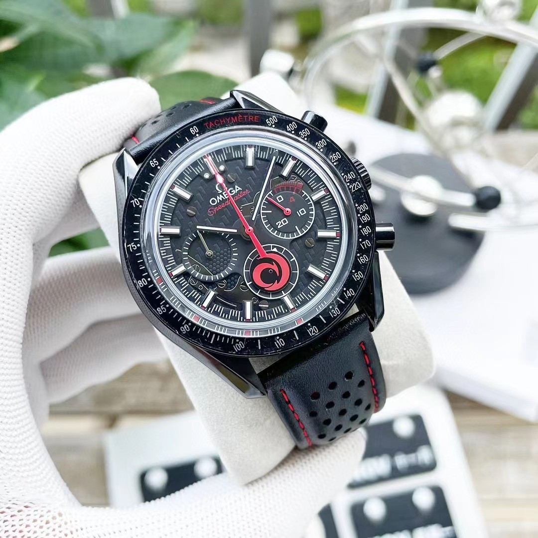 OMG Speedmaster Reduced 3510.50 Black Dial Apollo 8 detail 9